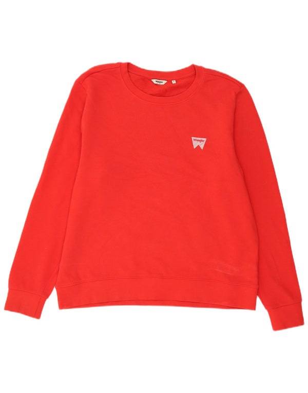 Wrangler Sweat-shirt pour homme en coton rouge Taille L
