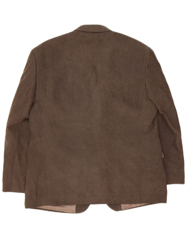 Marks & Spencer Veste blazer à 3 boutons pour homme UK 42 Large Marron Classique