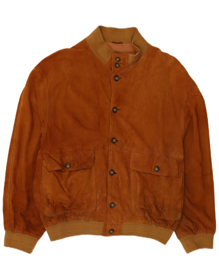 Gara Veste Bomber En Daim Homme IT 58 4XL Marron