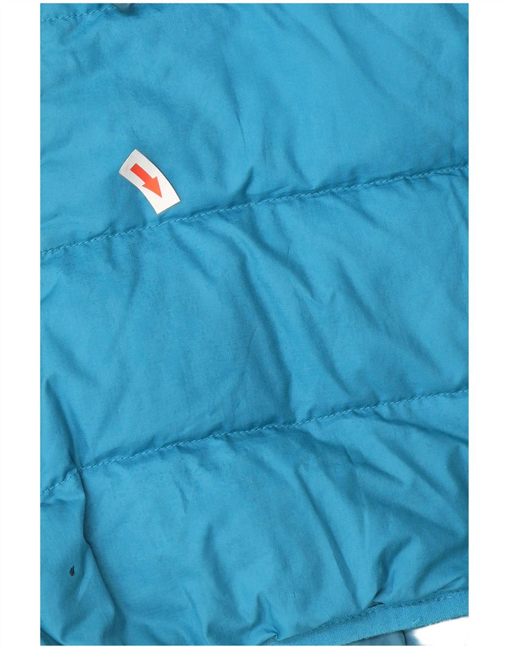 Jack Wolfskin Veste matelassée à capuche pour homme UK 40/42 Large Bleu Polyester