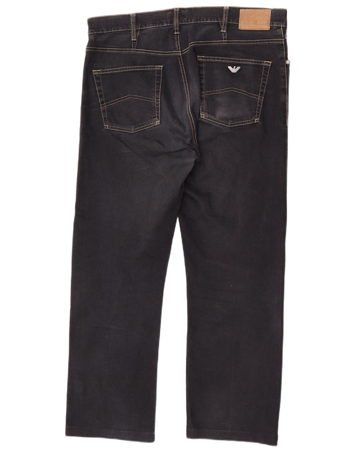 Armani Jean droit homme W38 L29 bleu marine coton