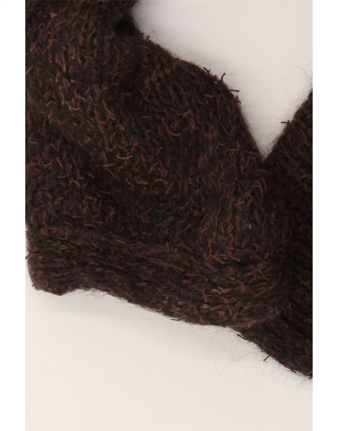 vintage Femme Cardigan Pull UK 18 XL Marron Moucheté