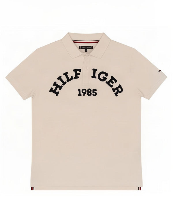 Tommy Hilfiger Polo Graphique Garçon 13-14 ans Blanc Coton