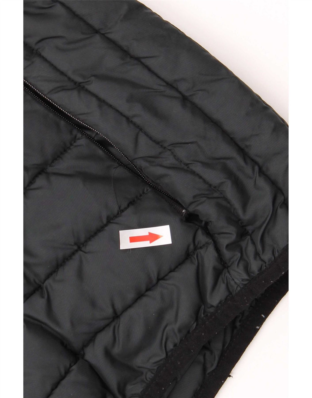 Ellesse Veste matelassée à capuche pour femme UK 24 4XL Noir Polyester
