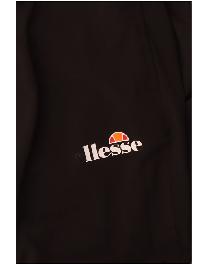 ELLESSE Pantalon de survêtement pour femme Joggers UK 12 Medium Noir Coton