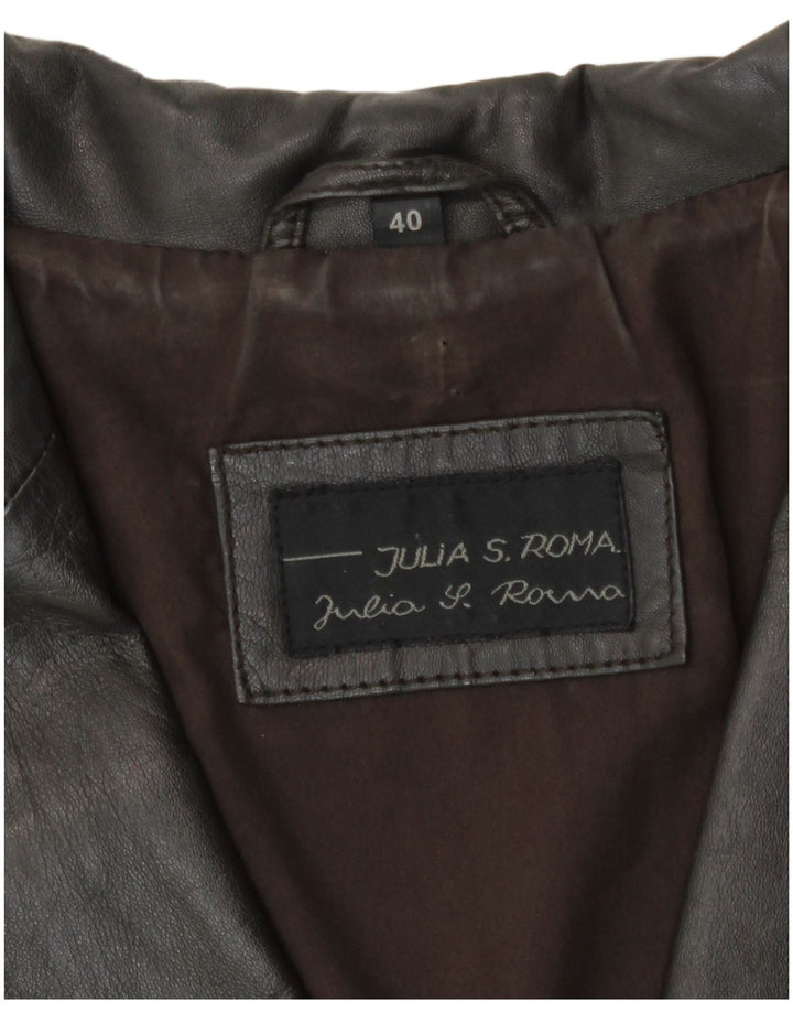 Julia S. Roma Veste blazer à 2 boutons pour femme IT 40 Small Marron