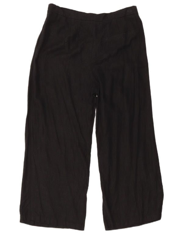 Marks & Spencer Pantalon chino large pour femme UK 14 Large W32 L27 Noir