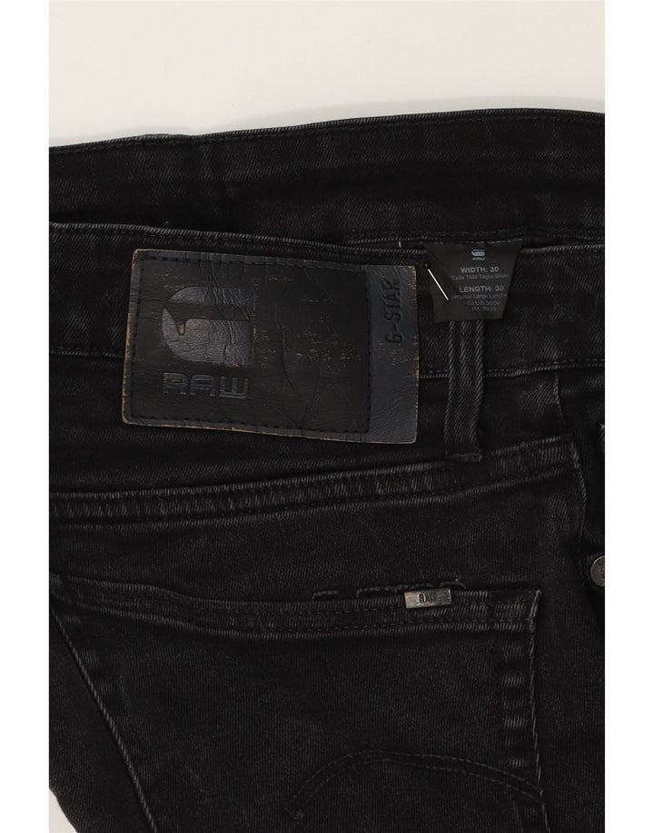 G-STAR Womens 3301 Slim Jeans W30 L27 Black Cotton Vintage G-Star and Second-Hand G-Star from Messina Hembry 