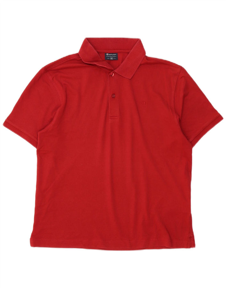 Champion Polo Homme Rouge Moyen Coton