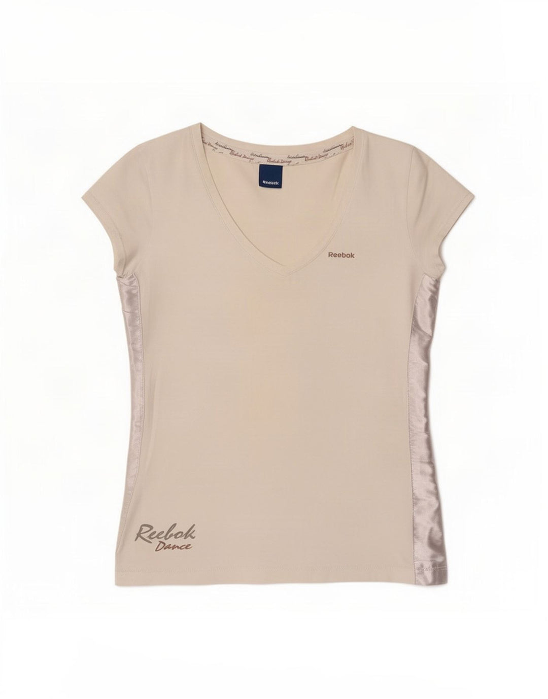 Reebok T-Shirt Graphique Femme IT 44 Blanc Moyen