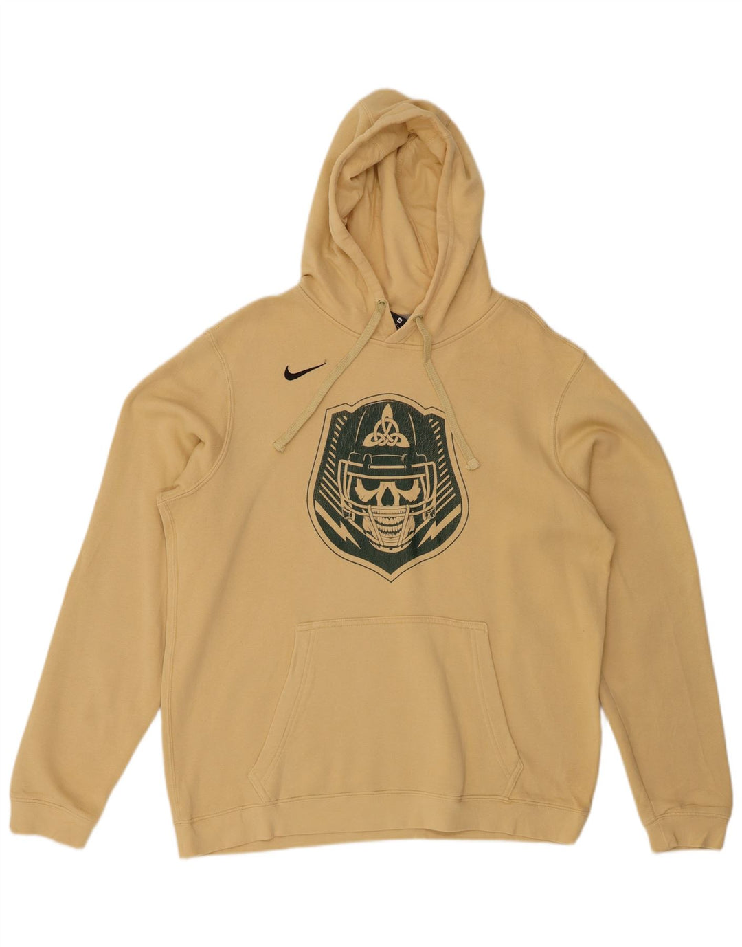 NIKE Pull à capuche graphique pour homme en coton jaune moyen