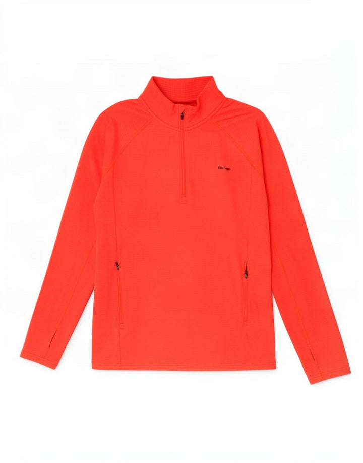 Rohan Pull à col zippé pour homme en polyester rouge Taille L