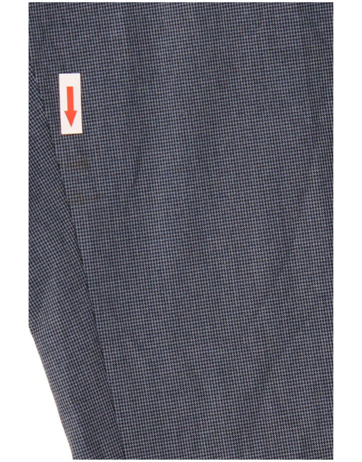 Marks & Spencer Pantalon de costume coupe classique pour homme W36 L31 Bleu pied-de-poule