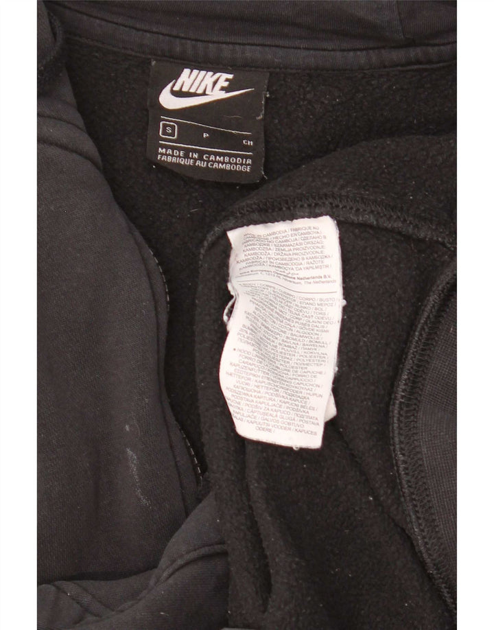 Nike Pull à capuche zippé pour homme Petit coton noir