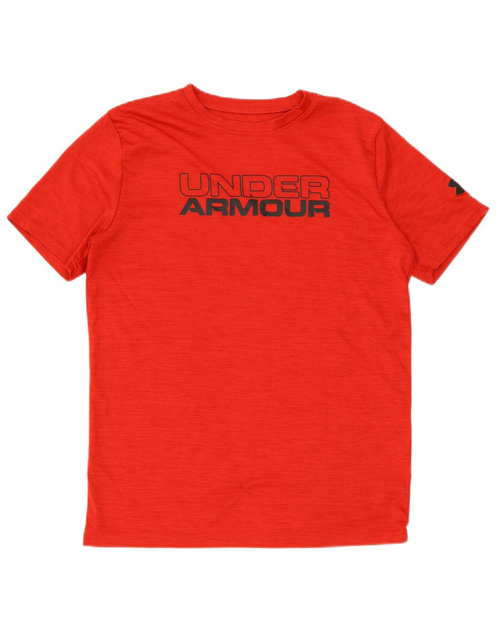 UNDER ARMOUR T-shirt graphique pour garçon 13-14 ans XL Rouge à fines rayures