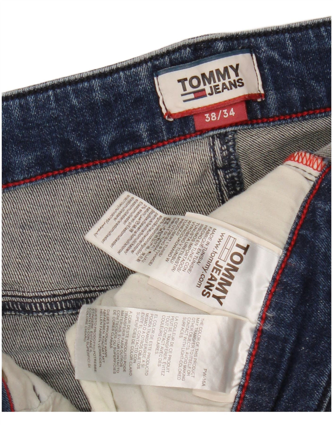 TOMMY HILFIGER Jean Slim Homme W38 L34 Bleu Coton