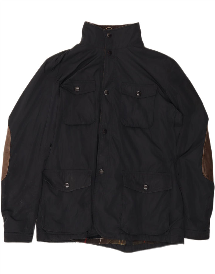 BARBOUR Veste utilitaire pour hommes UK 40 Large Noir Polyester