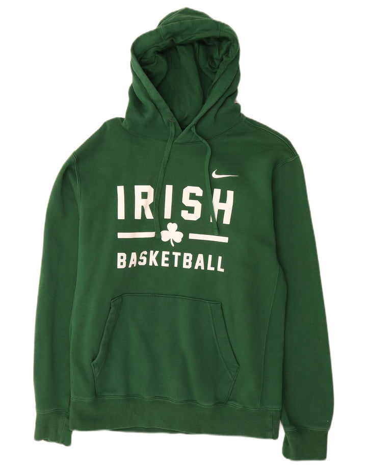 Nike Pull à capuche graphique en coton vert moyen pour homme
