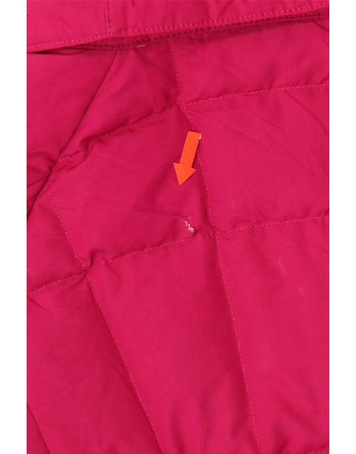 THE NORTH FACE Womens Hooded Padded Jacket UK 14 Medium Pink Polyester Vintage The North Face and Second-Hand The North Face from Messina Hembry 