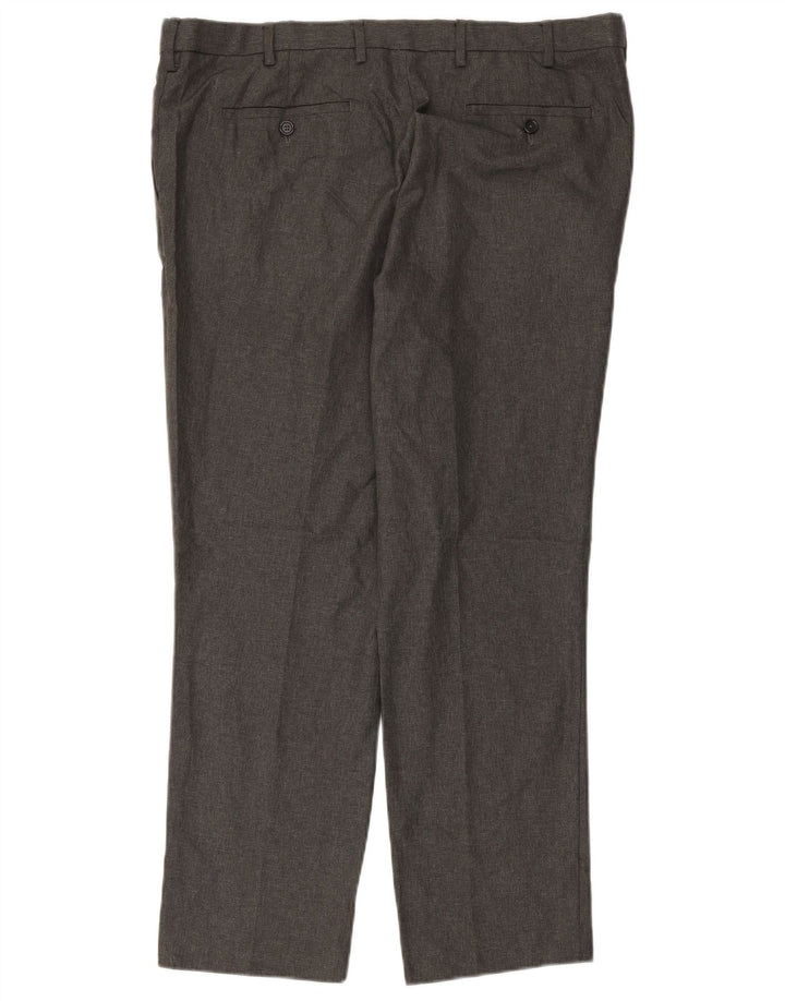 MARKS & SPENCER Pantalon Chino Slim Fit Homme W40 L29 Gris Polyester