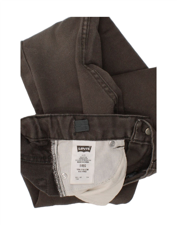 LEVI'S Boys 511 Slim Jeans 4-5 Years W20 L18 Grey Cotton Vintage Levi's and Second-Hand Levi's from Messina Hembry 