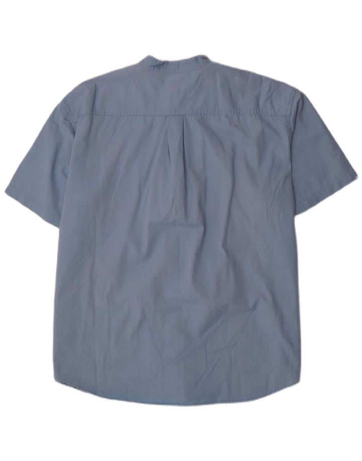 DOCKERS Chemise à Manches Courtes Homme Stain Defender 2XL Bleu Coton