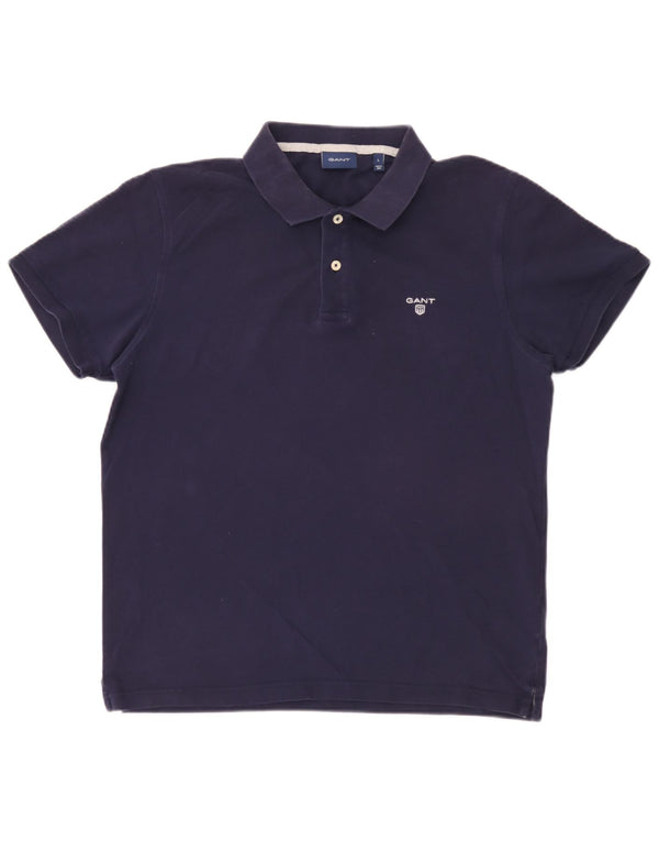 Gant Polo Homme Grand Bleu Marine Coton