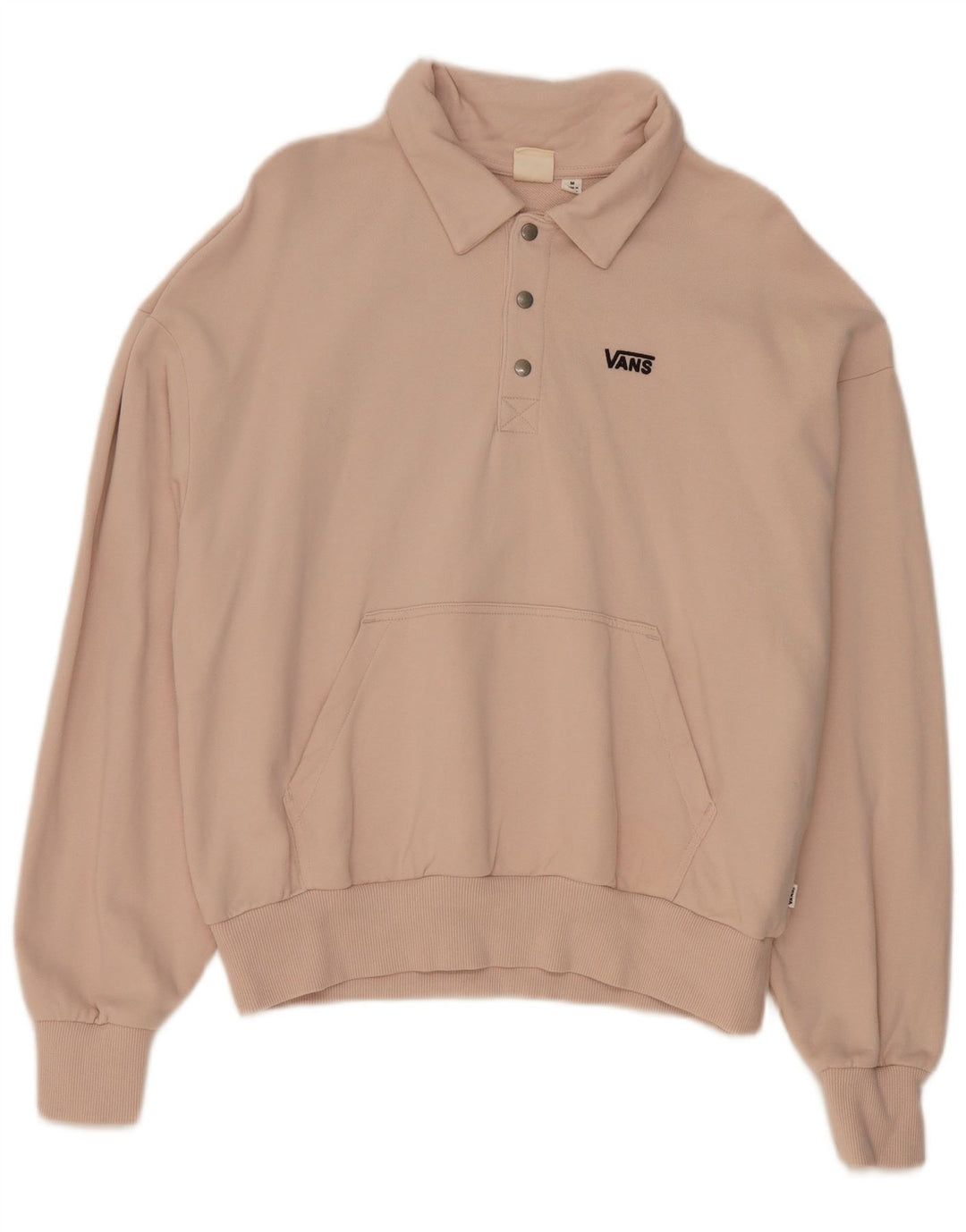 Vans Sweat-shirt à col polo pour homme en coton rose moyen