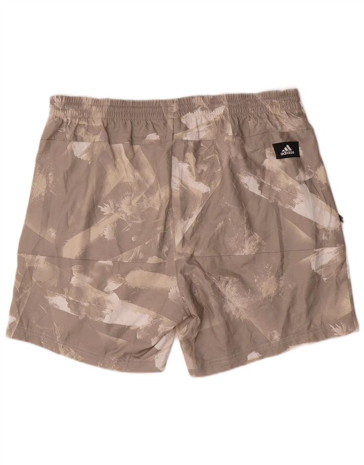 Adidas Short de sport pour homme Grand gris Tie Dye Polyester