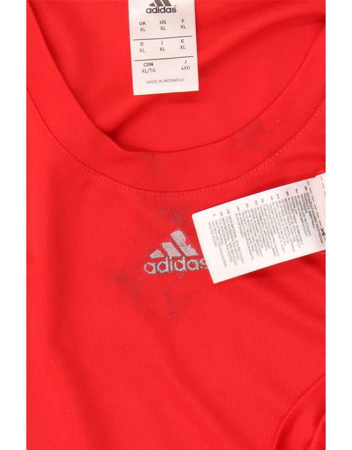 ADIDAS T-Shirt Climalite Homme Rouge XL Polyester