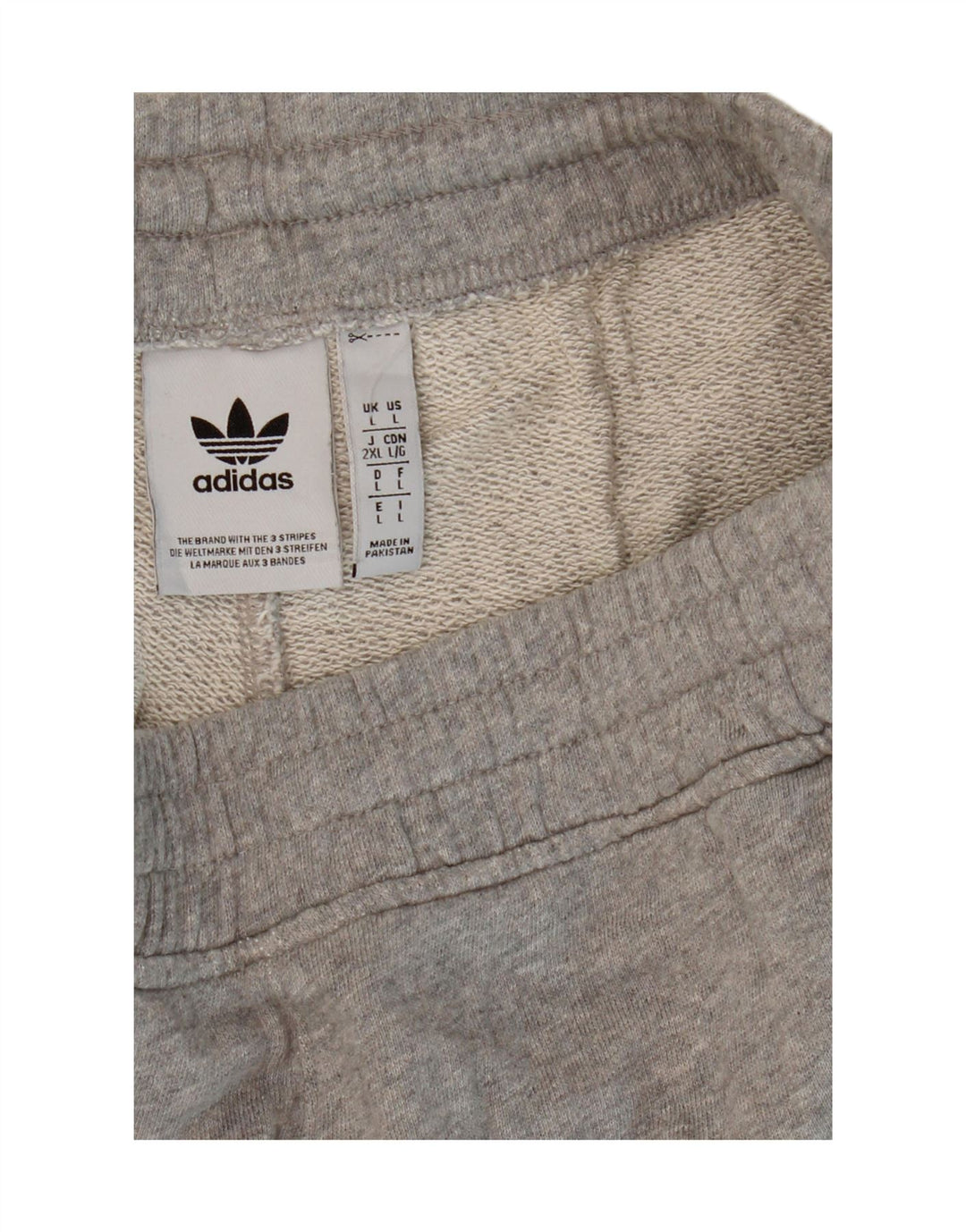 Adidas Short de sport cargo pour hommes, grand coton gris