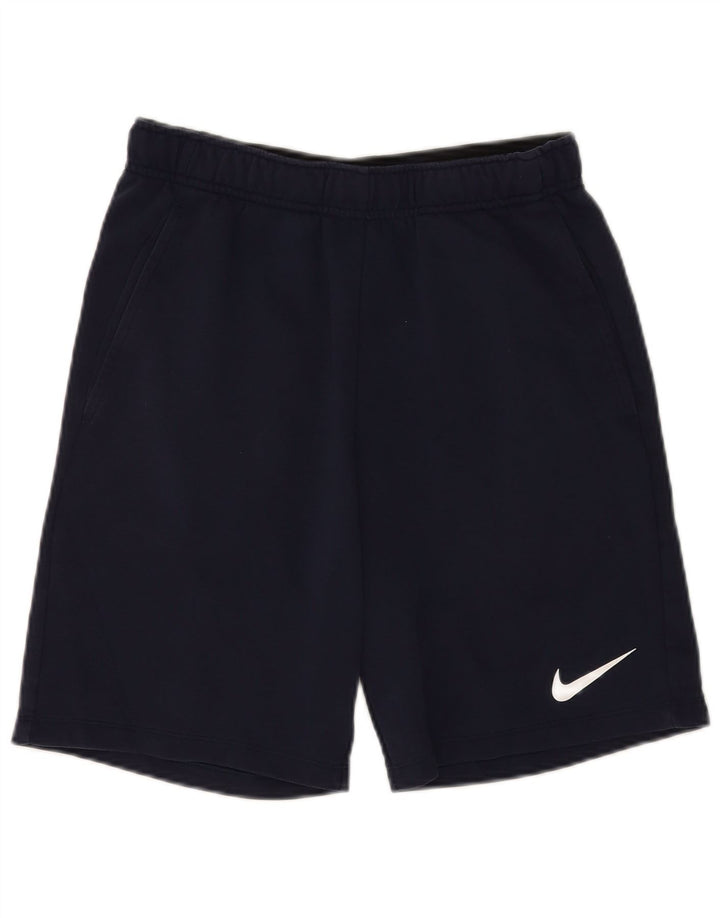 Nike Short de sport Dri Fit pour homme en coton bleu marine Taille S