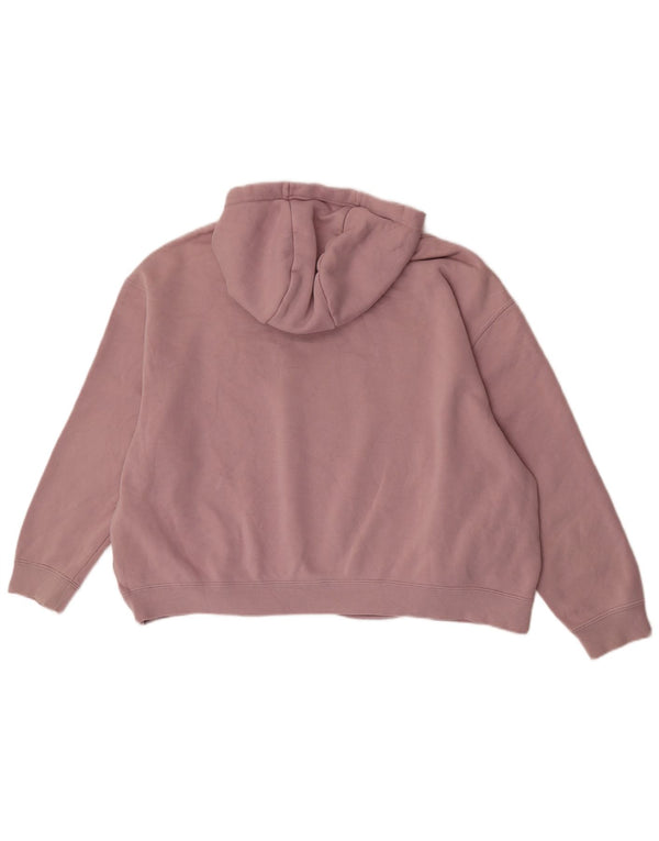 Nike Pull à capuche surdimensionné graphique pour femme UK 16 Grand coton rose