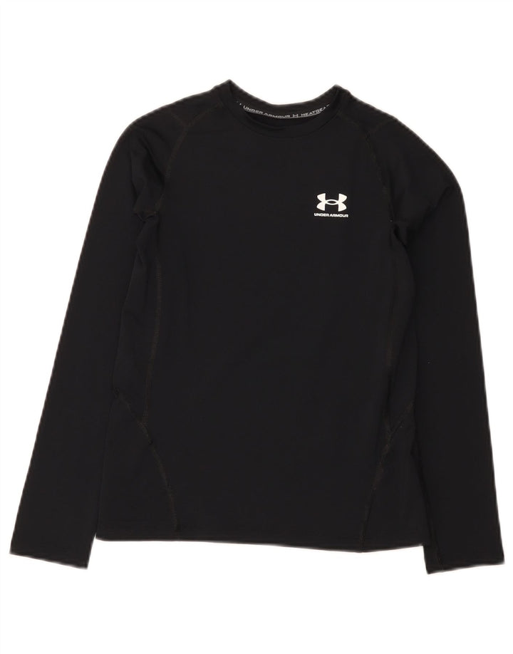 Under Armour Heat Gear Haut à manches longues pour garçon 9-10 ans Noir moyen