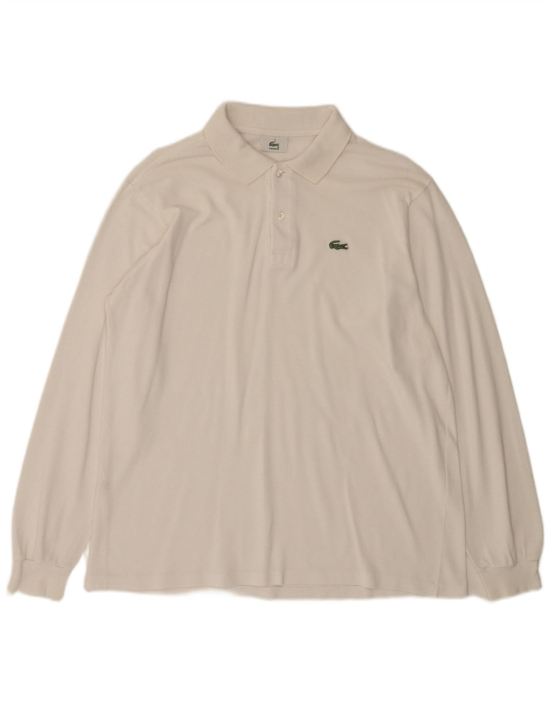 LACOSTE Polo à manches longues pour homme Taille 4 Coton blanc moyen