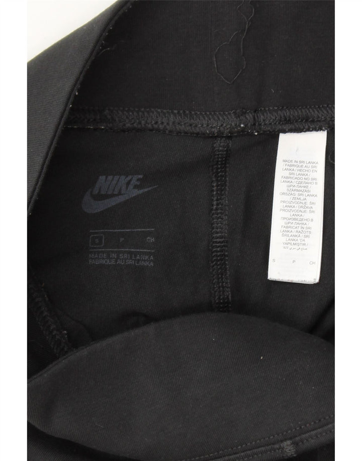 NIKE Womens Graphic Leggings UK 10 Small  Black Cotton Vintage Nike and Second-Hand Nike from Messina Hembry 