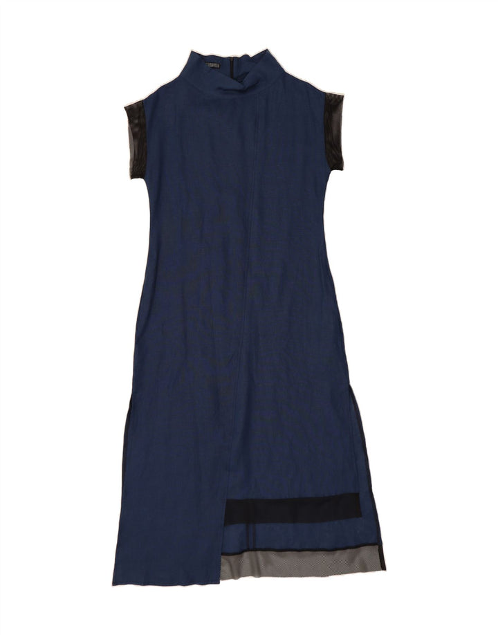 METAMORPHOSE Womens Maxi Dress UK 14 Medium Blue Linen Vintage Metamorphose and Second-Hand Metamorphose from Messina Hembry 