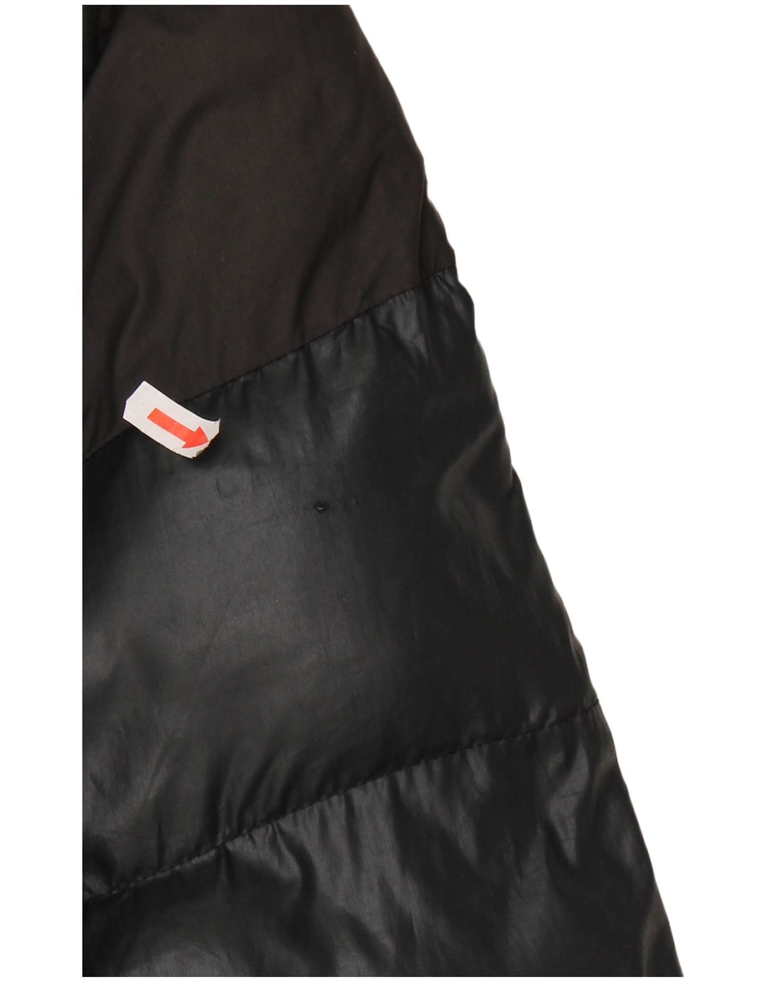 ADIDAS Veste matelassée à capuche pour femme UK 16 Large Noir Colourblock Polyester