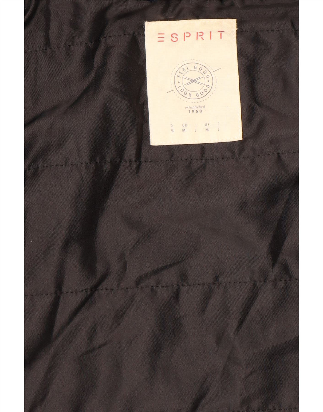 ESPRIT Veste coupe-vent à capuche pour femme UK 14 Medium Black Check
