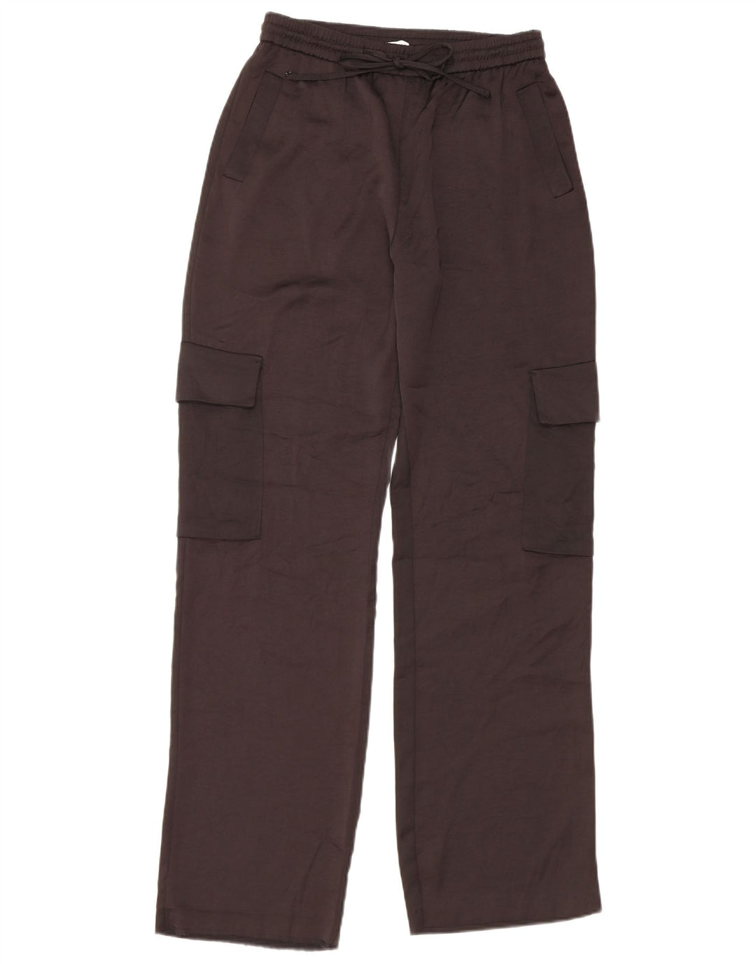 Zara Pantalon Cargo Droit Femme Petit W27 L31 Noir