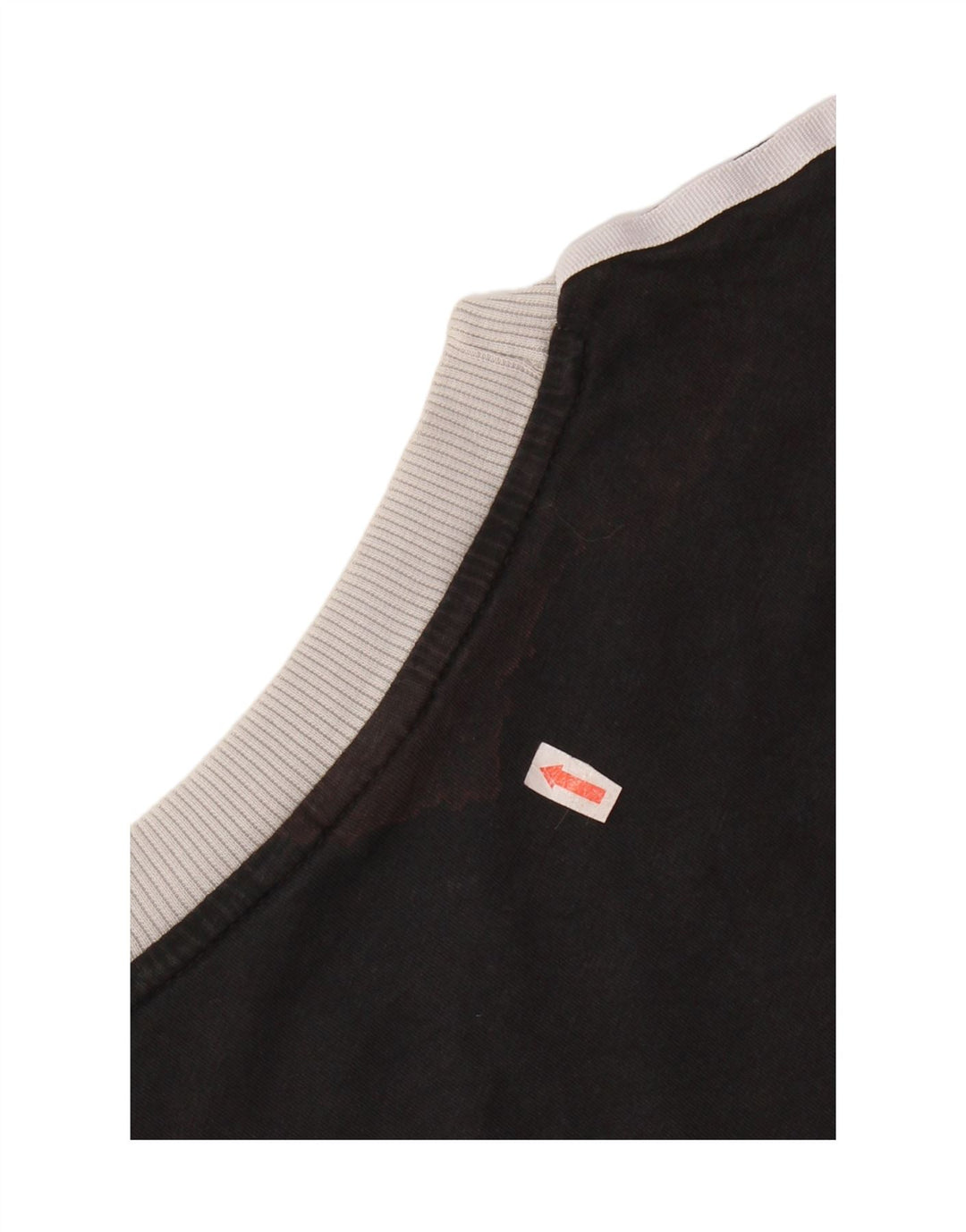 ADIDAS T-shirt pour femme UK 12 en coton noir moyen