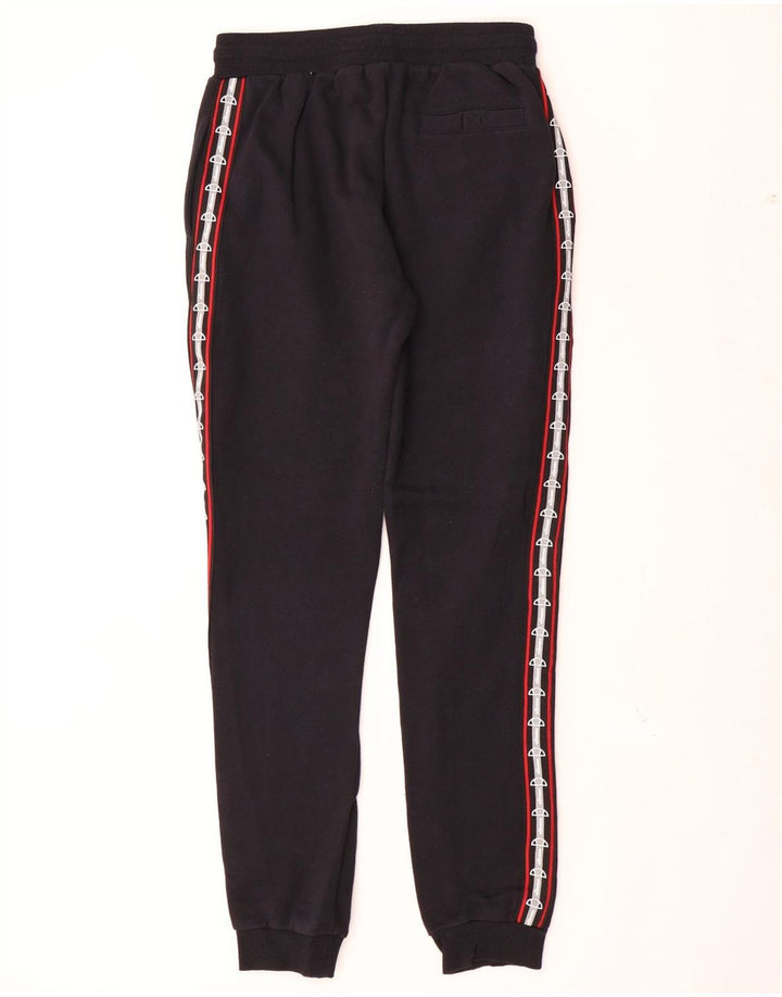 Ellesse Pantalon de Survêtement Graphique Joggers Homme Noir Moyen Coton