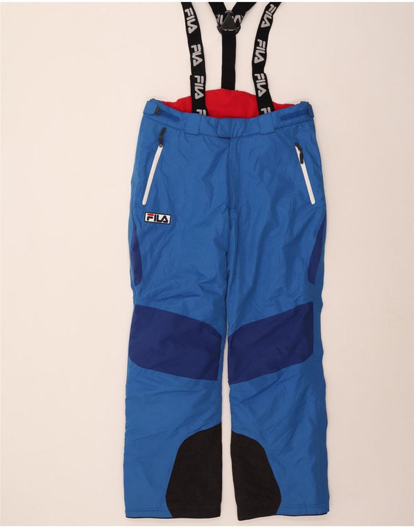 Fila Pantalon de ski pour homme Graphic Dungarees Large Bleu Colorblock Polyester