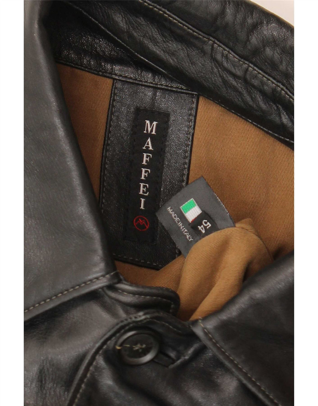 Maffei Veste en cuir pour homme IT 54 2XL Noir