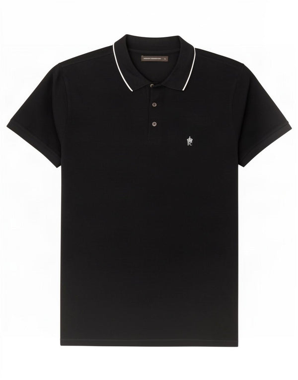 French Connection Mens Polo Shirt XL Navy Blue Cotton