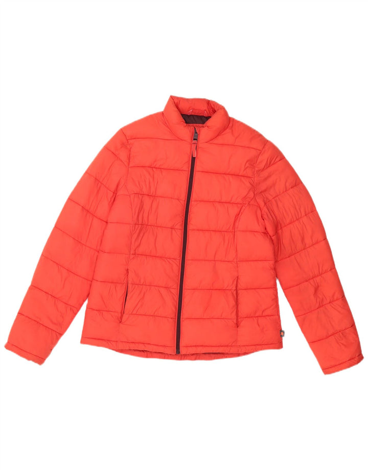 WHITE STUFF Veste matelassée pour femmes UK 12 Nylon rouge moyen