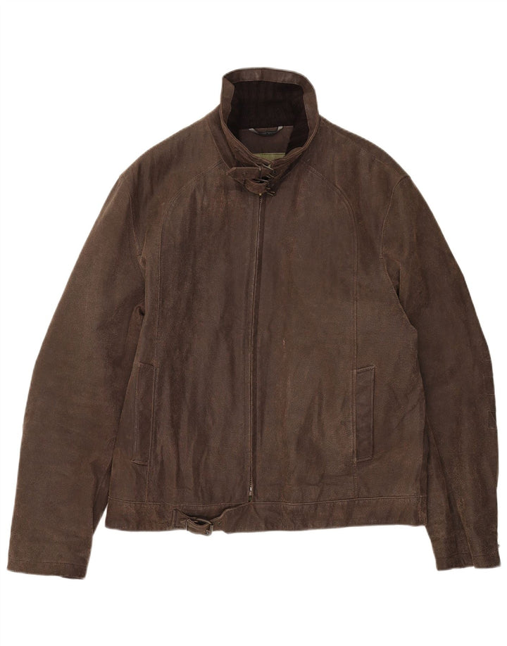 Veste en cuir homme Basic IT 52 XL cuir marron