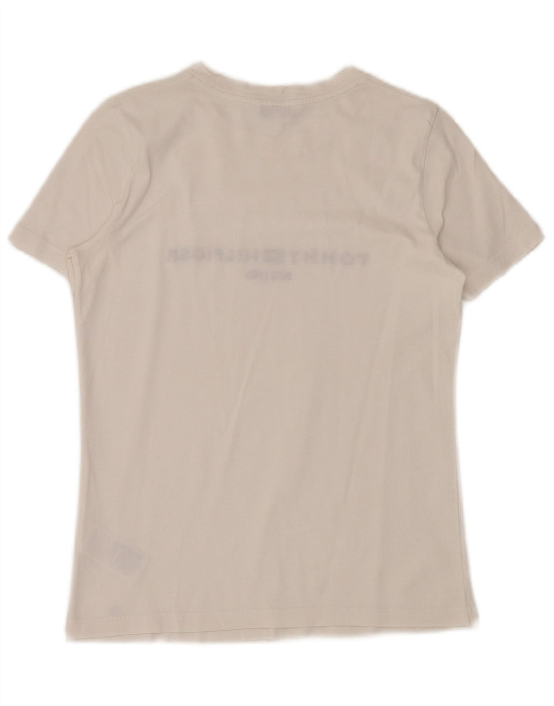 Tommy Hilfiger T-shirt graphique pour homme en coton blanc 2XS