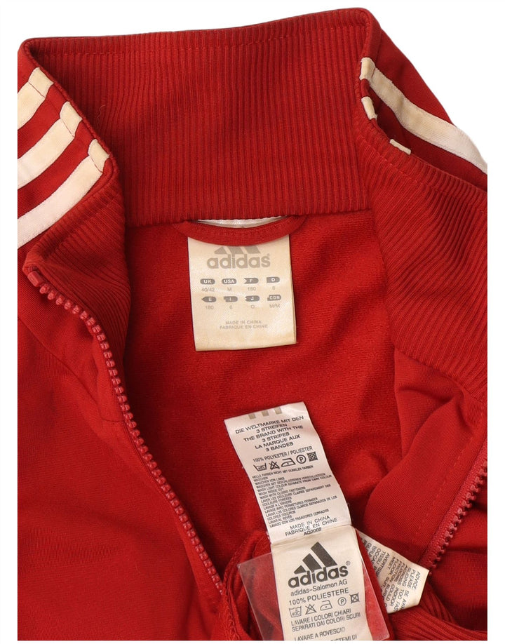 Adidas Veste de survêtement pour homme UK 40/42 Rouge moyen Polyester