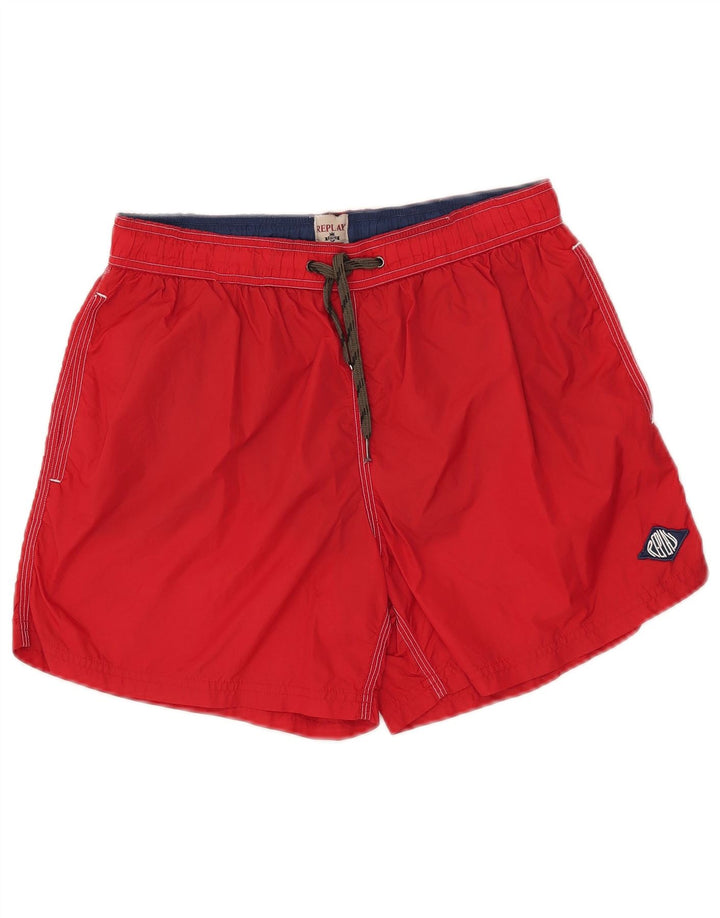 Replay Short de Bain Homme Rouge Moyen